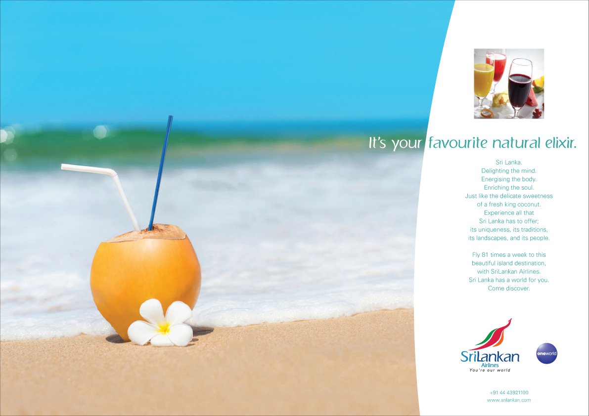 Your favourite natural elixir - SriLankan Airlines, Food &amp; Health Magazine Campaign