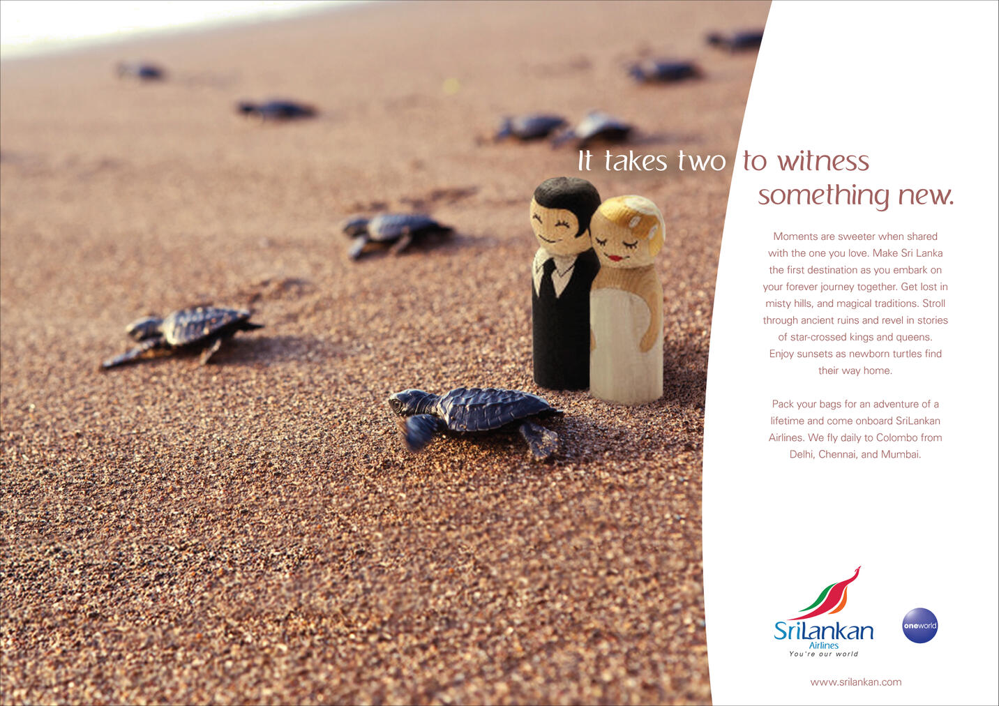 Witness something new - SriLankan Airlines, Wedding Vows Magazine Campaign