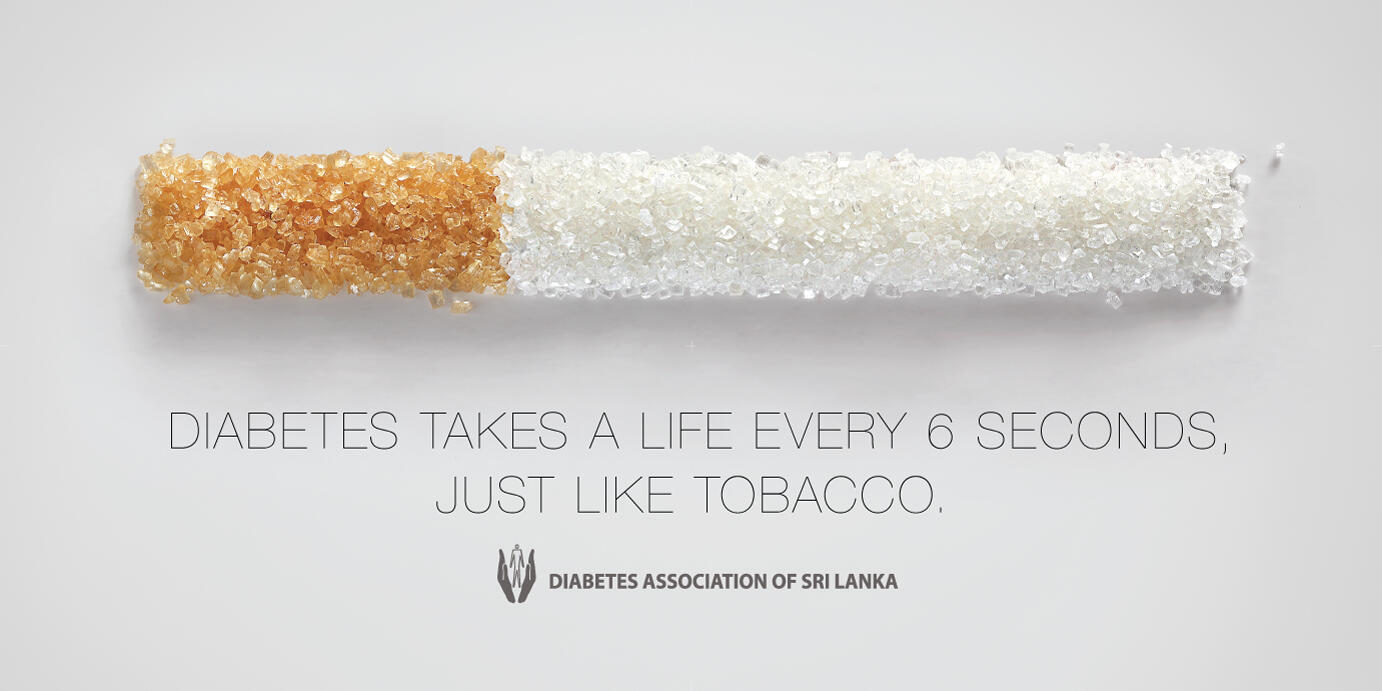 Poster 3: "1 Every 6 Seconds" - Diabetes Association of Sri Lanka, World Diabetes Day 2014