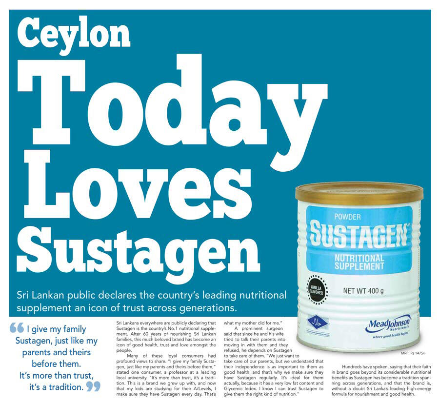 &quot;Ceylon Today&quot; - Sustagen, &quot;Made the Headlines&quot; campaign