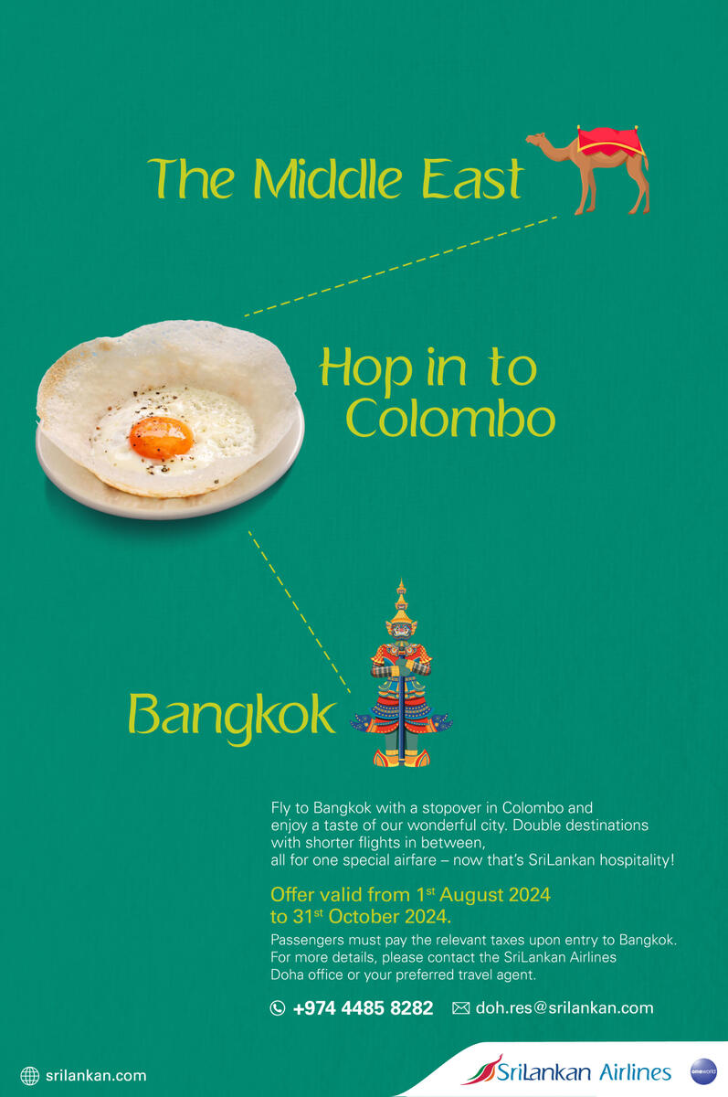&quot;Hopper&quot; - SriLankan Airlines, Bangkok via Colombo digital campaign