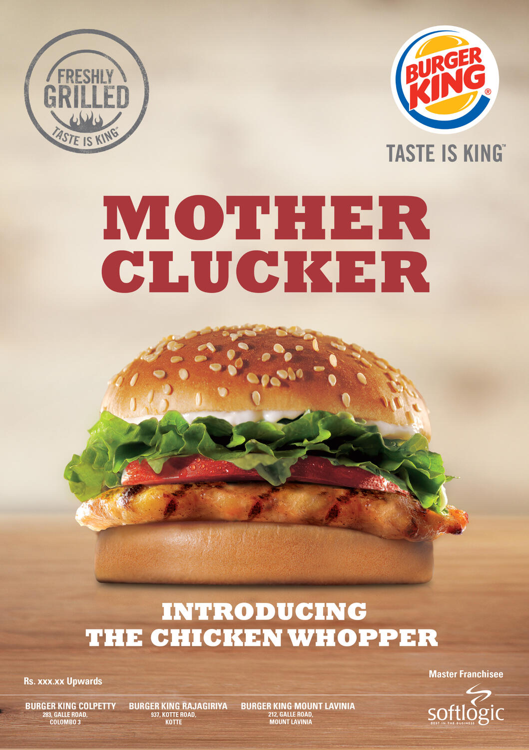 "Mother Clucker" - Burger King Sri Lanka