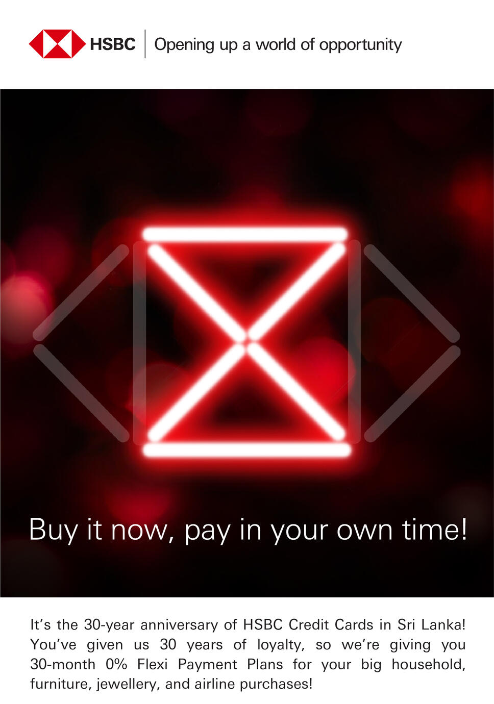 &quot;30 Years of Putting You First&quot; - HSBC Credit Cards, EDM - Flexi Payments