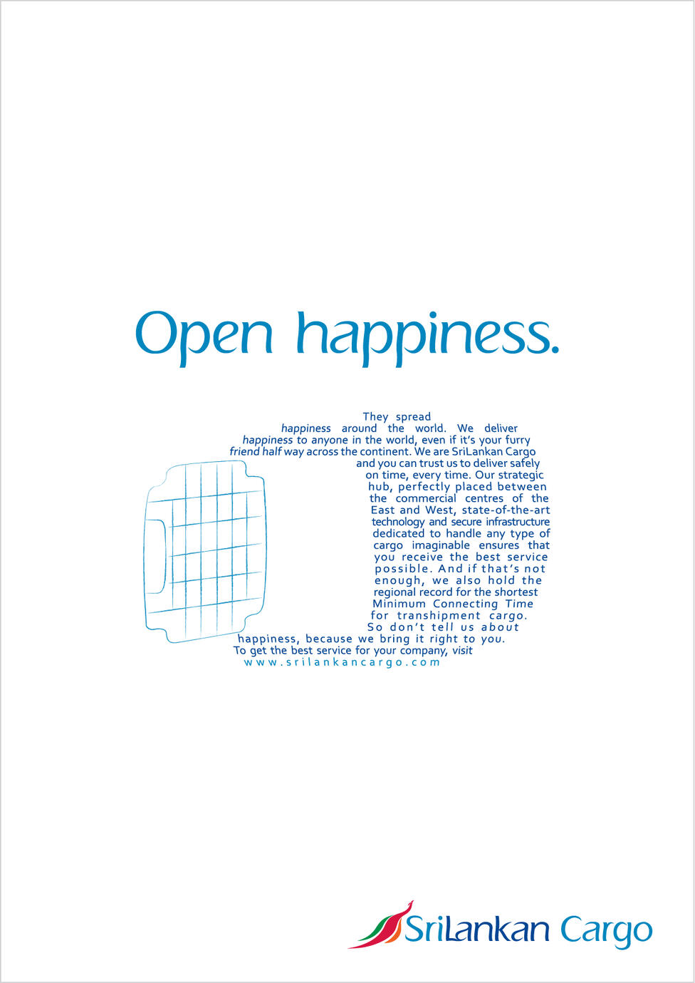 &quot;Open happiness&quot; - SriLankan Cargo, &quot;Trusted Taglines&quot; Campaign - Pitch