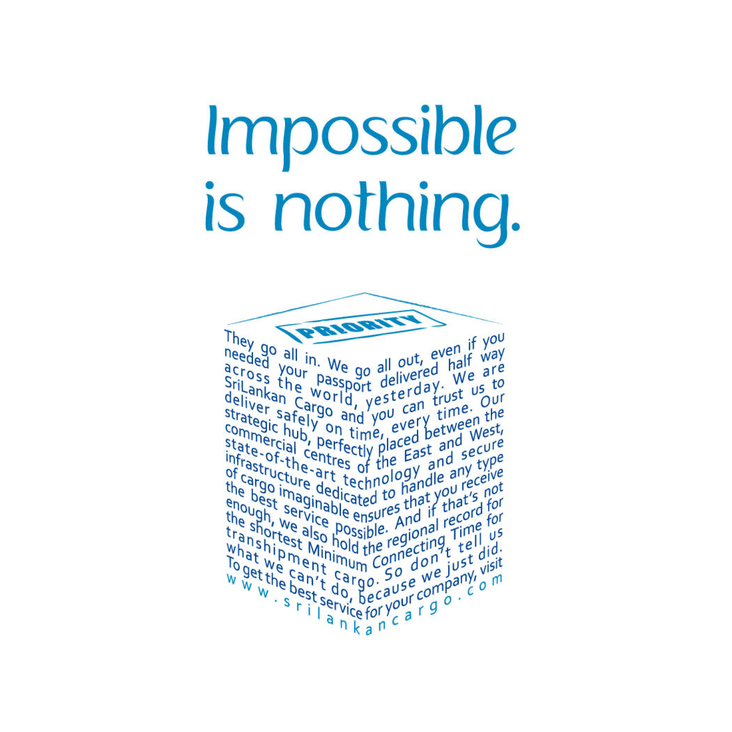&quot;Trusted Taglines&quot; - SriLankan Cargo, Pitch